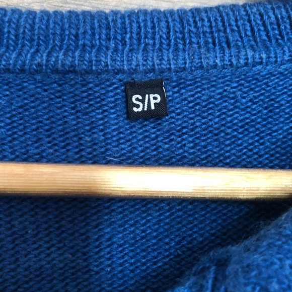 Men’s Vintage  Nordic Cotton Blend Geometric Knit Pullover Sweater Small - Picture 5 of 8